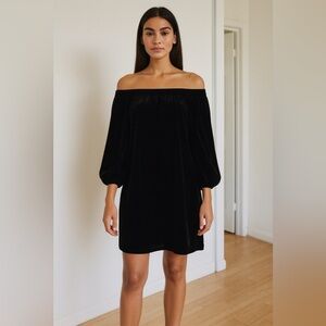 NWT Madison Mathews Women’s Velvet Dress Black Size Small Holidays Whimsigoth